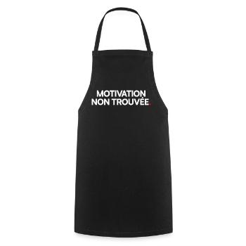 Motivation non trouvée - Tablier de cuisine - noir - Devant - AI Model Male 185 dark (185cm)