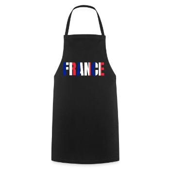 Flag France - Cooking Apron - black - Front - AI Model Male 185 dark (185cm)