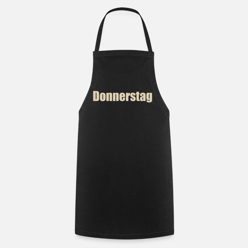 Donnerstag - Kochschürze - Schwarz
