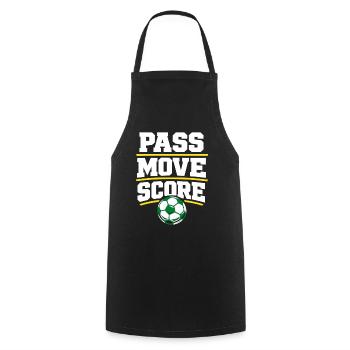 Soccer Training Youth Sports Coach - Cooking Apron - black - Front - AI Model Male 185 dark (185cm)