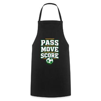 Soccer Training Youth Sports Coach - Cooking Apron - black - Front - AI Model Male 185 dark (185cm)