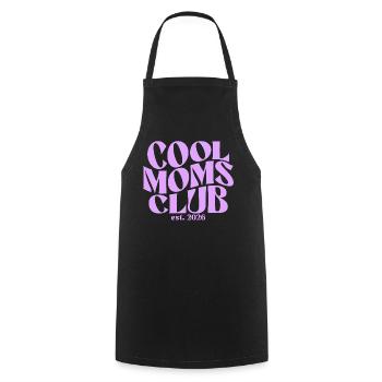 Club des Mamans Cool - Cadeau Maman 2026 - Tablier de cuisine - noir - Devant - AI Model Male 185 dark (185cm)