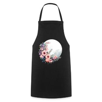 Wildflower Spring Happy Easter Ostara - Cooking Apron - black - Front - AI Model Male 185 dark (185cm)