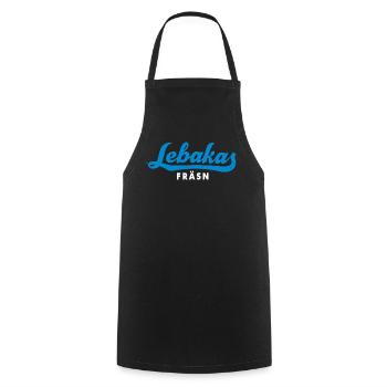 Lebakas fräsn - Kochschürze - Schwarz - Vorne - AI Model Male 185 dark (185cm)
