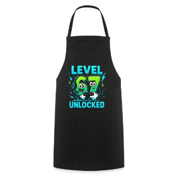Level 67 Unlocked Six Seven Italian Brainrot Gamer - Cooking Apron - black - Front - AI Model Male 185 dark (185cm)