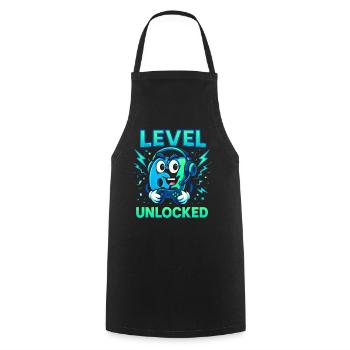 Level 67 Unlocked Six Seven Italian Brainrot Gamer - Cooking Apron - black - Front - AI Model Male 185 dark (185cm)