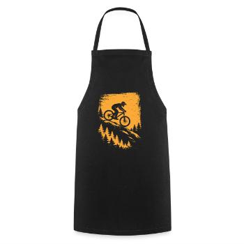 Descente VTT – Conception de VTT - Tablier de cuisine - noir - Devant - AI Model Male 185 dark (185cm)