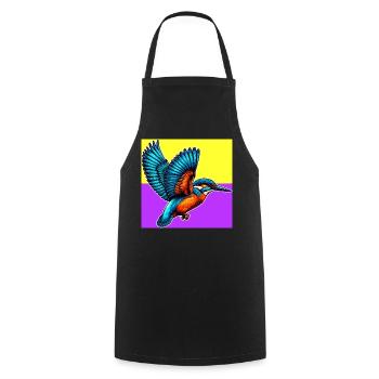 kingfisher - Cooking Apron - black - Front - AI Model Male 185 dark (185cm)