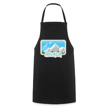 Mount Nevada - Cooking Apron - black - Front - AI Model Male 185 dark (185cm)