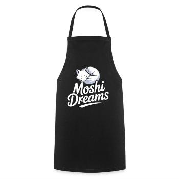 Moshi Dreams Cat Shirt Cute Sleeping Cats - Cooking Apron - black - Front - AI Model Male 185 dark (185cm)