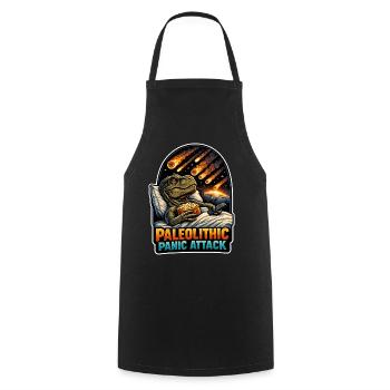 Emo Dinosaur, Sad Dino, Emotional - Cooking Apron - black - Front - AI Model Male 185 dark (185cm)