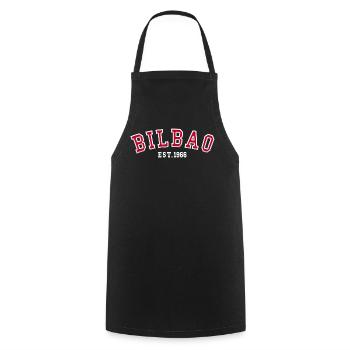 Bilbao Est. 1966 - Cooking Apron - black - Front - AI Model Male 185 dark (185cm)