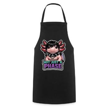 Axolotl lover, Cute Axolotl, Funny - Cooking Apron - black - Front - AI Model Male 185 dark (185cm)