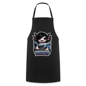 Axolotl lover, Cute Axolotl, Funny - Cooking Apron - black - Front - AI Model Male 185 dark (185cm)