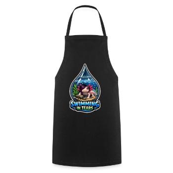 Axolotl lover, Cute Axolotl, Funny - Cooking Apron - black - Front - AI Model Male 185 dark (185cm)