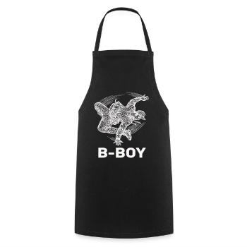Breakdance B-Boy Street Dance Hip Hop - Cooking Apron - black - Front - AI Model Male 185 dark (185cm)