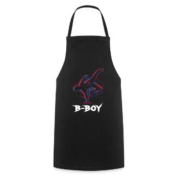Breakdance B-Boy Street Dance Hip Hop - Cooking Apron - black - Front - AI Model Male 185 dark (185cm)