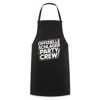 Schlager Party Crew Mallorca Festival JGA Malle - Kochschürze - Schwarz - Vorne - AI Model Male 185 dark (185cm)