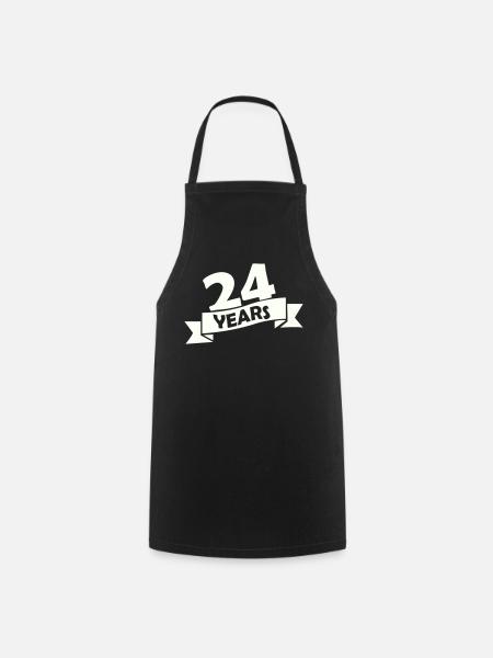 24_years - Kochschürze - Schwarz