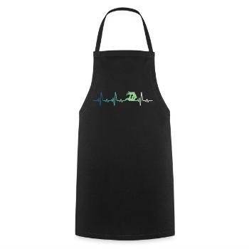 Jiu Jitsu Herzschlag Jiu-Jitsu - Kochschürze - Schwarz - Vorne - AI Model Male 185 dark (185cm)
