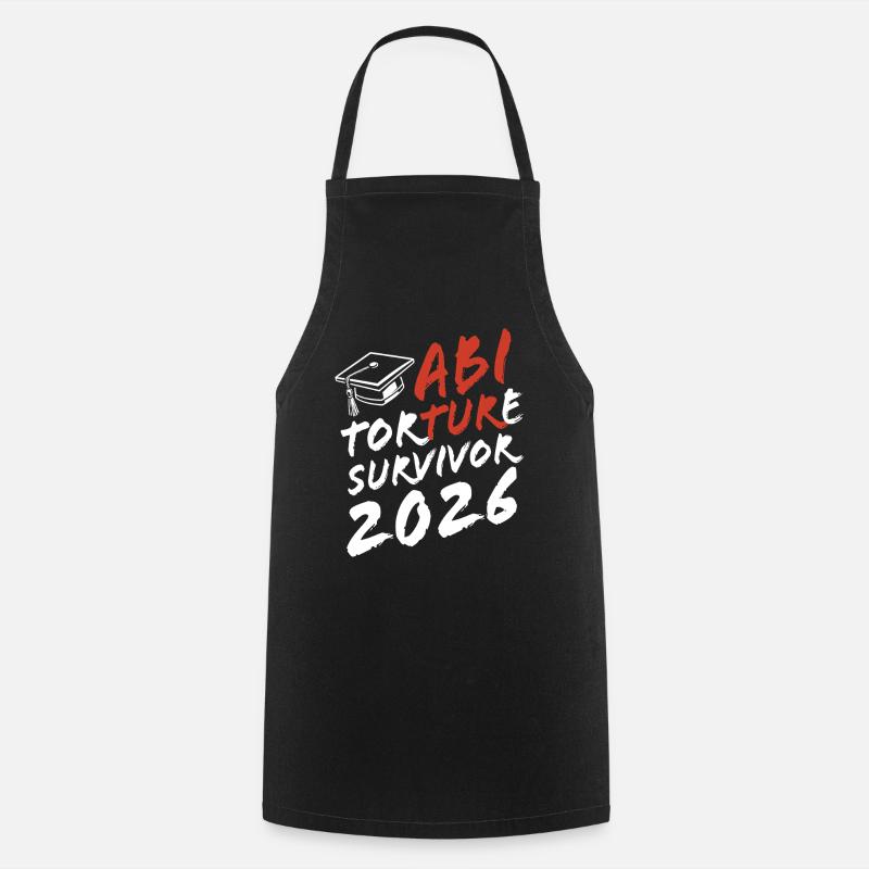 Abi Torture Survivor 2026 - Es war eine Folter - Kochschürze - Schwarz