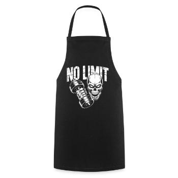 No Limit Skull Kraft-Design - Kochschürze - Schwarz - Vorne - AI Model Male 185 dark (185cm)