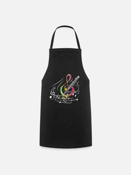 Marimba Player Practice Percussion Pit Musician - Cooking Apron - black