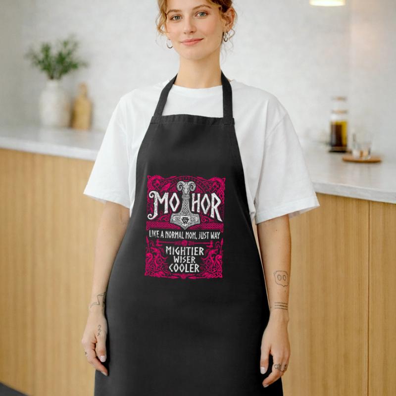 Mothor Wikinger Mutter Thor Hammer Spruch Kochschürze