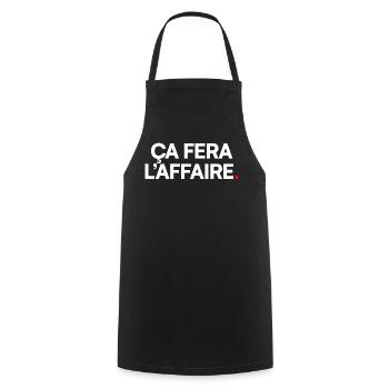 Ça fera l’affaire - Tablier de cuisine - noir - Devant - AI Model Male 185 dark (185cm)