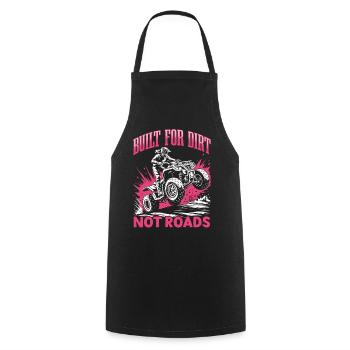 Quad ATV Woman Girl Four Wheeler - Cooking Apron - black - Front - AI Model Male 185 dark (185cm)