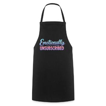 Sarcasme déconnecté émotionnellement Femmes drôles - Tablier de cuisine - noir - Devant - AI Model Male 185 dark (185cm)