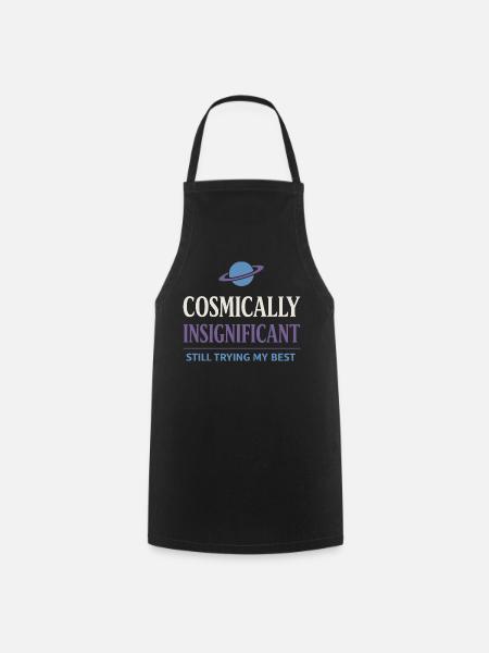 Existential humor, nihilism, humor, - Cooking Apron - black