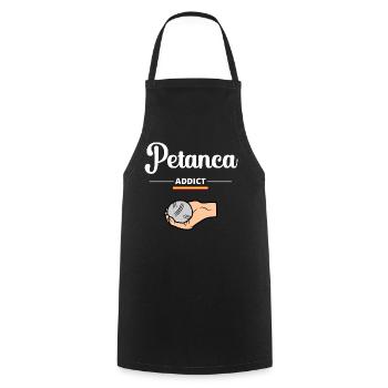 Petanque Addict Spanien - Kochschürze - Schwarz - Vorne - AI Model Male 185 dark (185cm)