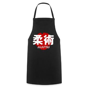 Jujutsu Martial Art GYM Japanisches Kanji - Kochschürze - Schwarz - Vorne - AI Model Male 185 dark (185cm)