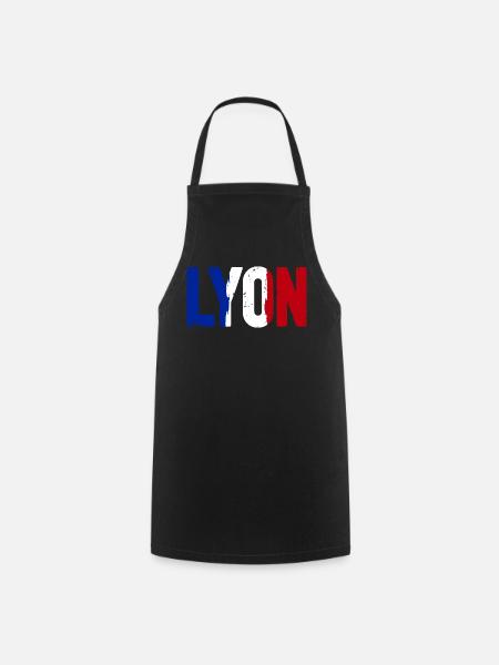 Lyon Frankreich - Kochschürze - Schwarz