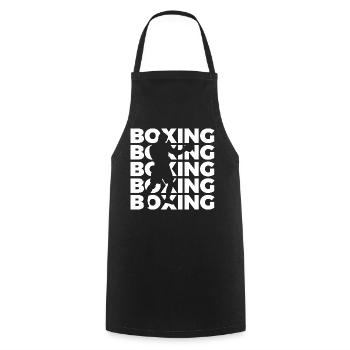 Boxing - Kochschürze - Schwarz - Vorne - AI Model Male 185 dark (185cm)