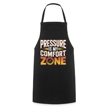 La pression de l’ingénieur incendie est mon opérateur de pompe de confort - Tablier de cuisine - noir - Devant - AI Model Male 185 dark (185cm)