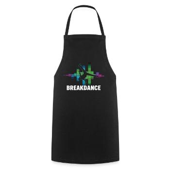 Breakdance Streetstyle Hip Hop DJ Dance - Kochschürze - Schwarz - Vorne - AI Model Male 185 dark (185cm)