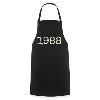 Geburtstagsgeschenk 1988 – Großartig seit 1988 - Kochschürze - Schwarz - Vorne - AI Model Male 185 dark (185cm)