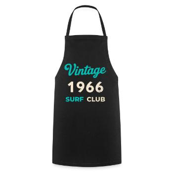 Vintage 1966 Surf Club Retro Geburtsjahr Geschenk - Kochschürze - Schwarz - Vorne - AI Model Male 185 dark (185cm)