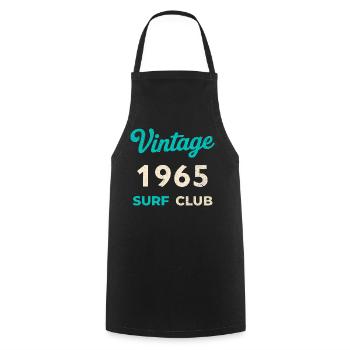 Vintage 1965 Surf Club Retro Geburtsjahr Geschenk - Kochschürze - Schwarz - Vorne - AI Model Male 185 dark (185cm)