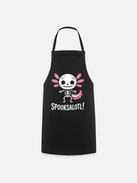 Spooksalot-Skelettdesign - Kochschürze - Schwarz