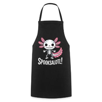 Spooksalot Skeleton Dragon - Cooking Apron - black - Front - AI Model Male 185 dark (185cm)