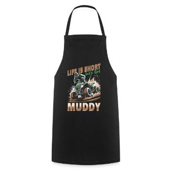 Quad ATV Garçons Hommes Quad Wheeler - Tablier de cuisine - noir - Devant - AI Model Male 185 dark (185cm)