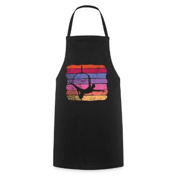 Aerialist Vintage Aerial Ring Lyra Air Ring - Cooking Apron - black - Front - AI Model Male 185 dark (185cm)