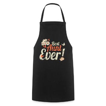 Tante Design Best Aunt Ever Vintage Geschenk - Kochschürze - Schwarz - Vorne - AI Model Male 185 dark (185cm)
