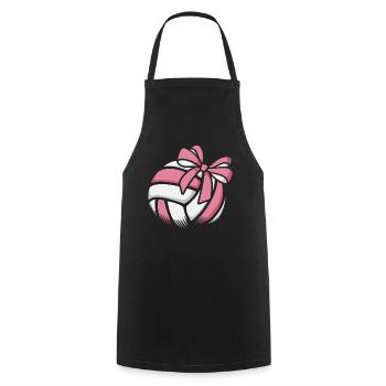 Volleyball Girls Beach Volleyball Volleyball Player - Cooking Apron - black - Front - AI Model Male 185 dark (185cm)