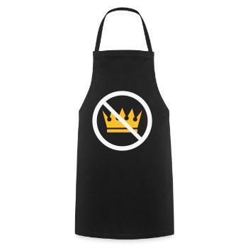 No Kings! (Protest Sign / NEG 2C) - Cooking Apron - black - Front - AI Model Male 185 dark (185cm)