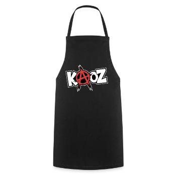 Kool KAOZ Anarchie Graffiti - Kochschürze - Schwarz - Vorne - AI Model Male 185 dark (185cm)