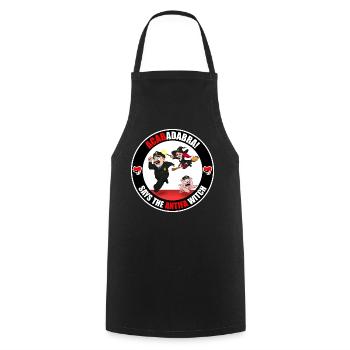 The Antifa Witch - Police - Tablier de cuisine - noir - Devant - AI Model Male 185 dark (185cm)